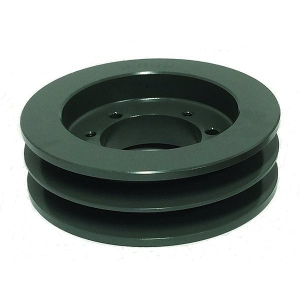 Bushing 2 Groove V-Belt Pulley 4.65 Inch OD